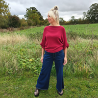 Scarlett Knitted ruffle jumper