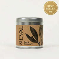 St. Eval Bay & Rosemary candle tin on a white background