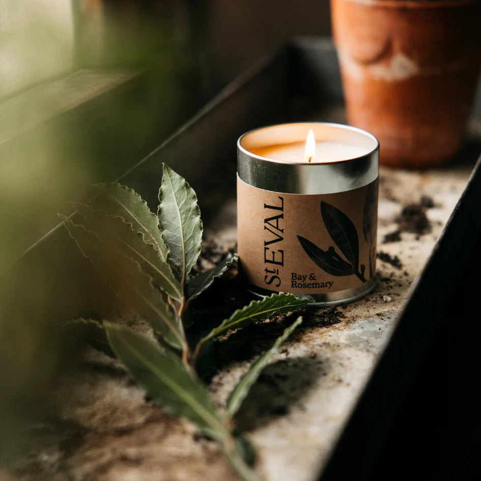 Bay & Rosemary, Tin Candle