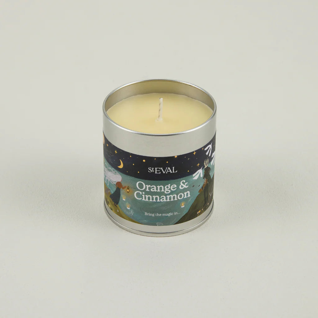 Orange & Cinnamon,  Tin Candle
